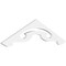Ekena Millwork Pitch Northwest Architectural Grade PVC Gable Pediment, 36"W x 9"H x 1"P (6/12) GPP036X009X100NOR - alternate 1